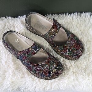 Rieker Women's Colorful Mary Jane Flats Size 39